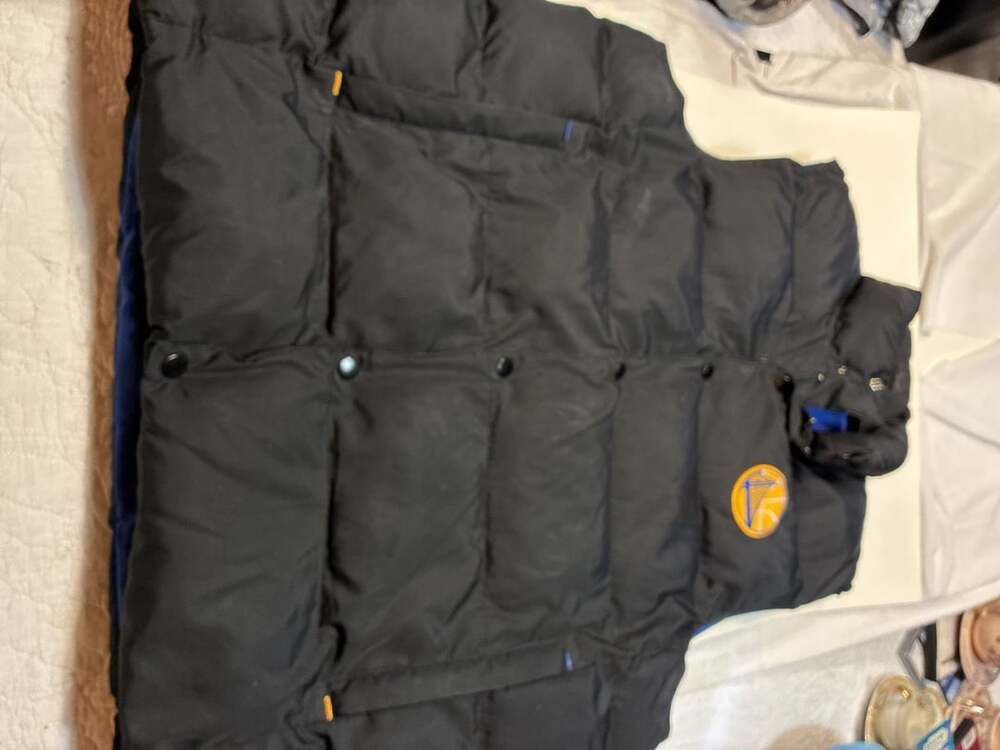 Adidas Golden State Warriors Puffer Vest Black Blue Limited Edition